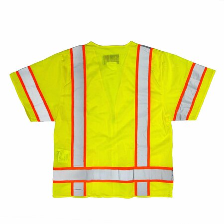 Game Workwear The Econo-Class 3 Vest, Yellow, Size 3X I-678E